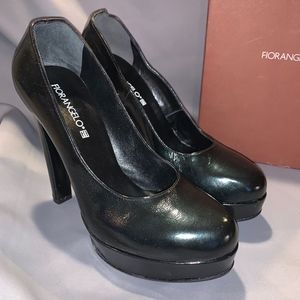 Fiorangelo Calzature Patent Leather Platform Pump